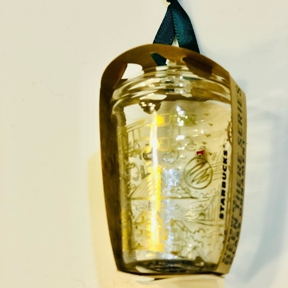 Starbucks San Francisco Ornament glass cup Green Ribbon “Been There Series” - Picture 9 of 9